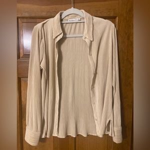 Abercrombie and Fitch Ribbed Button-Up